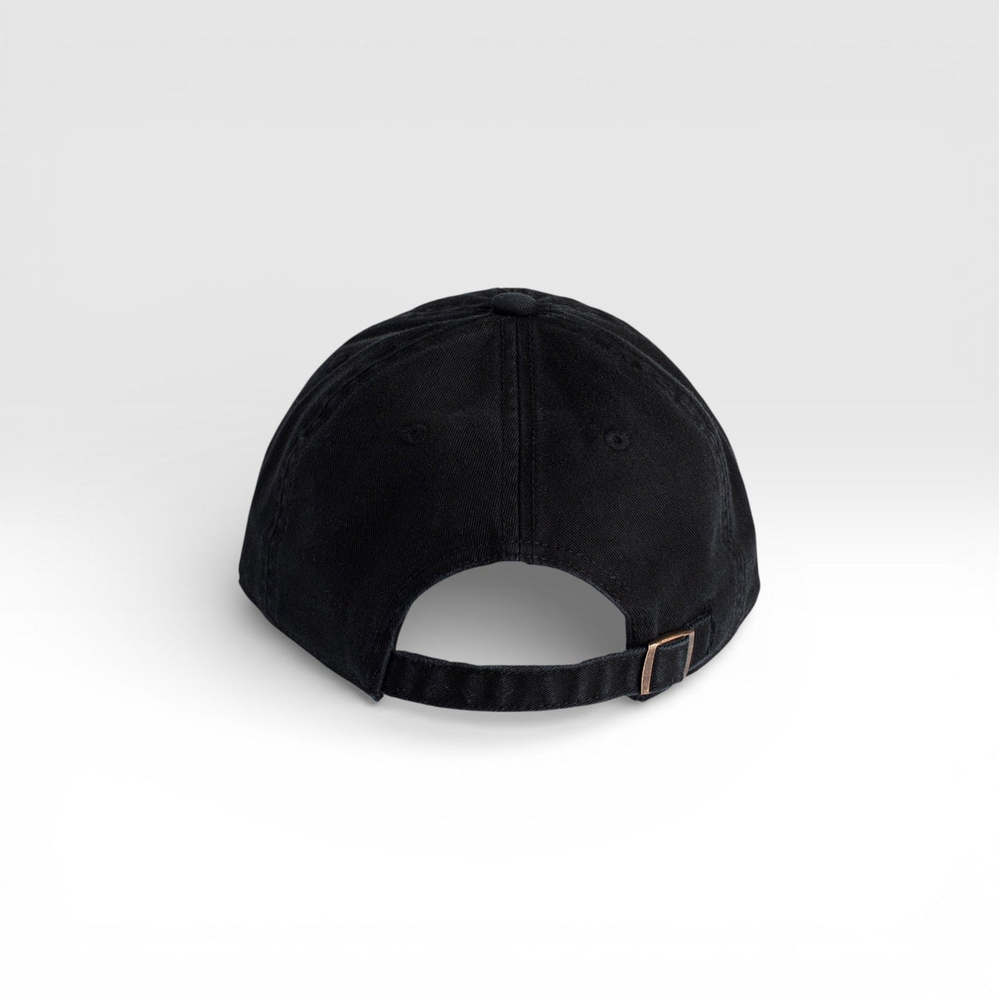 Chill Caterpillar logo baseball cap, back view showing adjustable strap