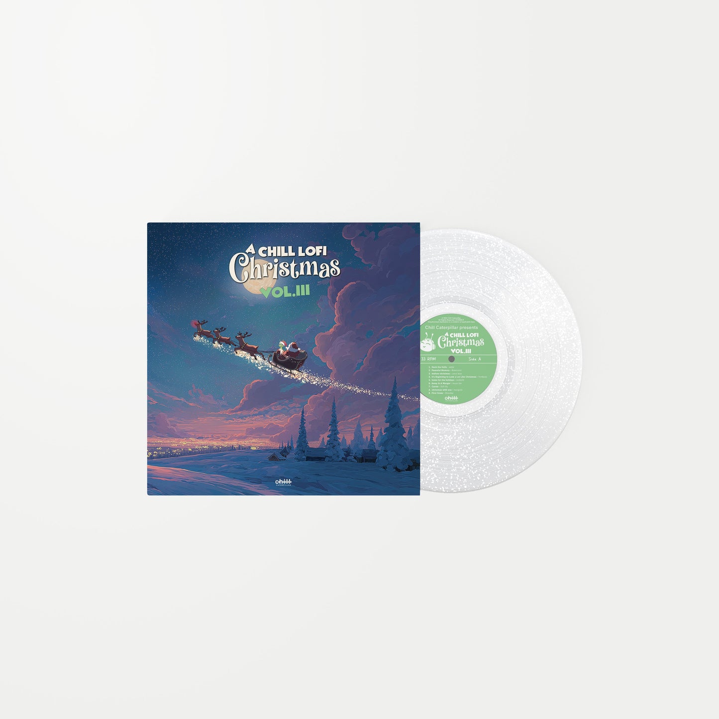 A Chill Lofi Christmas Vol. III vinyl cover, part of the bundle